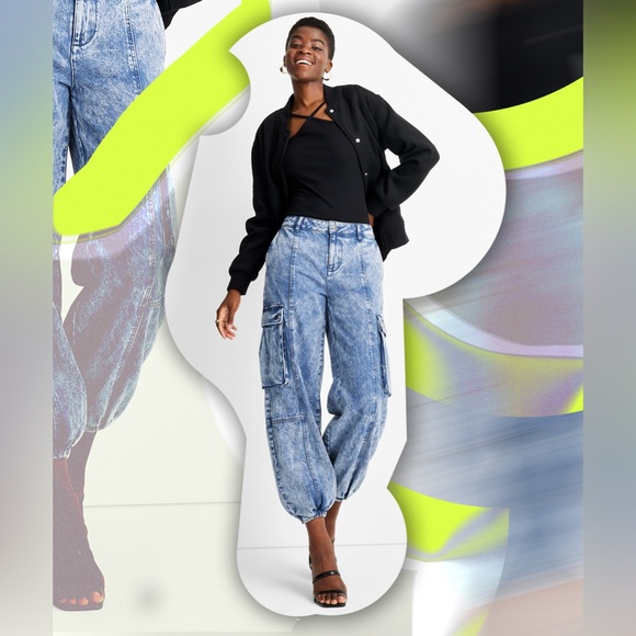 Kahlana Barfield-Brown x Future Collective Mid-Rise Cargo Jean - Picture 2 of 2